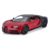 Fém autó Bugatti Chiron piros-fekete 1:18 Bburago