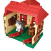 Dickie Toys Happy Tanya és ház állatokkal és markolóval