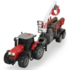 Dickie Toys Massey Ferguson traktor és fa rakodó utánfutóval 42 cm