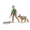 Bruder bworld erdész figura felszereléssel és kutyával (62660)