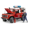 Bruder Land Rover Defender tűzoltóautó, figurával, hang és fény modullal (02596) 1:16
