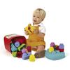 Clementoni Soft Clemmy színes puha építőkockák 20 db-os lila