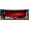 Fast & Furious Dom figura és Lykan Hypersport piros fém autó 1:18