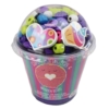 Grafix cupcakes jewellery fa gyöngyfűző készlet 3 db medállal lila