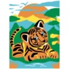 Mammut Tigris az első festményem számfestő készlet akrilfestékkel és ecsettel