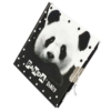 Starpak zárható napló panda mintával fekete-fehér
