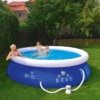 Wehncke Felfújható családi medence szűrővel kék 360 x 76 cm