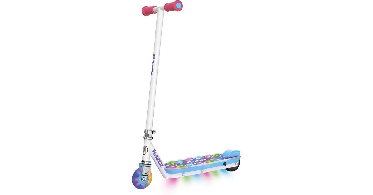 Razor Electric Party Pop elektromos roller világító platformmal fehér