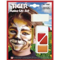 Arcfesték tigris (szivacs, fehér, piros, narancssárga)