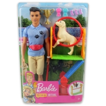 Barbie Ken Kutyaidomár baba játékszett