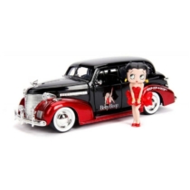 Betty Boop fém autó 1939 Chevy Master Deluxe fém figurával 1:24