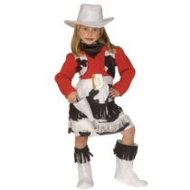 Cow-girl Jelmez 110-es (ruha, mellény, pisztolytáska, kendő, csizmavédő, kalap)