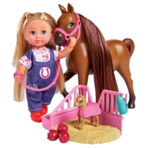 Evi Love Doktor és ló anyuka csikója 12 cm kiegészítővel