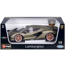 Fém autó Lamborghini Sián FKP 37 olajzöld 1:18 Bburago