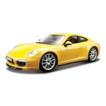 Fém autó Porsche 911 Carrera S sárga 1:24 Bburago