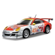 Fém autó Porsche 911 GT3 RSR narancs-ezüst 1:24 Bburago