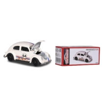Majorette Fém kisautó VW Beetle Racing fehér