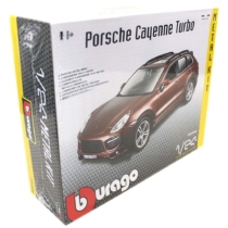 Fém makett autó Porsche Cayenne Turbo Metal KIT barna 1:24 Bburago
