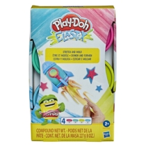Gyurma nyújtható készlet Play-Doh Elastix 4 színnel 227g