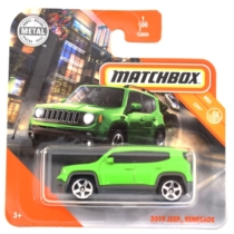Matchbox fém kisautó 2019 Jeep Renegade zöld 1/100