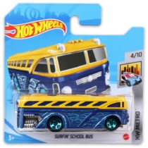 Mattel Hot Wheels fém kisautó Surfin' School Bus