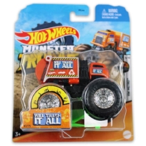 Monster Trucks Will Trash It All kisautó műanyag narancssárga Hot Wheels