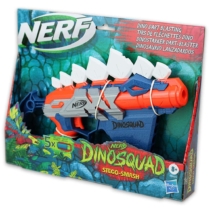 NERF Dinosquard Stego-Smash szivacslövő fegyver 5 db lövedékkel