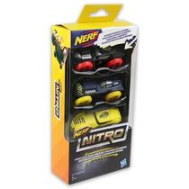 NERF Nitro szivacsautó 3 db-os készlet fekete, kék, sárga