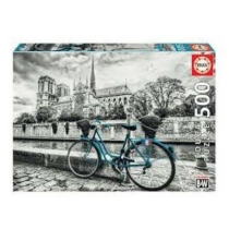 Puzzle Bicikli a Notre Dame mellett 500 db-os Educa