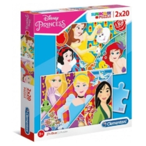 Puzzle Disney Princess hercegnők 2x20 db-os Clementoni