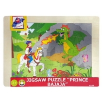 Puzzle Herceg és sárkány fa 24 db-os Woody