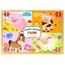 Puzzle Junior 4 db-os Farm