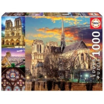 Puzzle Notre Dame kollázs 1000 db-os Educa