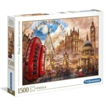 Puzzle Vintage London 1500 db-os Clementoni