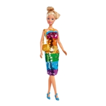 Steffi Love baba flitteres színváltós ruhában 29 cm