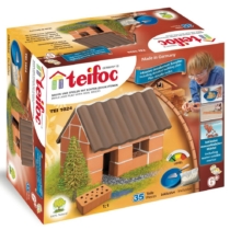 Tégla építőjáték kis családi ház 35 db-os kiegészítőkkel teifoc