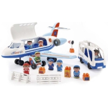 Ecoiffier Abrick repülőtér műanyag játékszett figurákkal - 3065