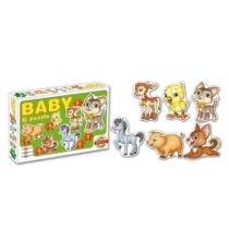 Baby puzzle 6 db-os háziállatok