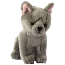Bear Toys plüss szürke cica 15 cm