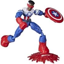 Bend and Flex Bosszúállók Avengers Captain America Amerika kapitány Sam Wilson játékfigura 15 cm