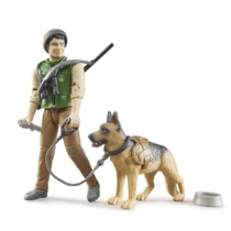 Bruder bworld erdész figura felszereléssel és kutyával (62660)