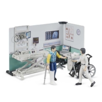 Bruder bworld kórház játékszett figurákkal és kiegészítőkkel (62711)