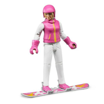 Bruder bworld női snowboard-os játékfigura kiegészítőkkel (60420)