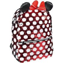 Cerda gyerek hátizsák iskolatáska flitteres pöttyös mintával Minnie egér 31 x 41 cm