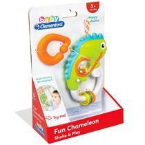 Clementoni Baby interaktív kaméleon csörgő műanyag 14 cm