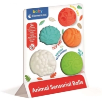Clementoni Baby színes puha állatos érzékfejlesztő labda készlet 5 db-os