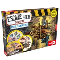 Escape Room The Game Puzzle kaland A báró, boszorkány, és a tolvaj szabadulószoba társasjáték