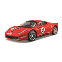Fém modell autó Ferrari Racing F458 Challenge piros 1:24 Bburago