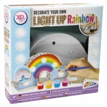 Grafix XO Style Light up Rainbow világító dekoráció készítő szett szivárvány mintával és festékekkel