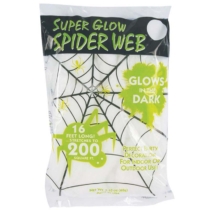 Halloween sötétben világító pókháló dekoráció 60 g